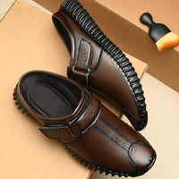 Men's Bantu Style Brown Loafer Casual Shoe