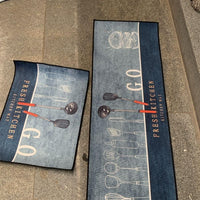 Rubber Floor Mat with Runner Geometric Pattern (Design As per Availibility)