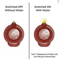 LED Light Water Sensor Diyas Plastic with, Ambient Lights, (Pack of 6/12/18/24)