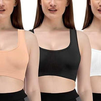 Womens Multicolor Air Bra (Pack of 3)